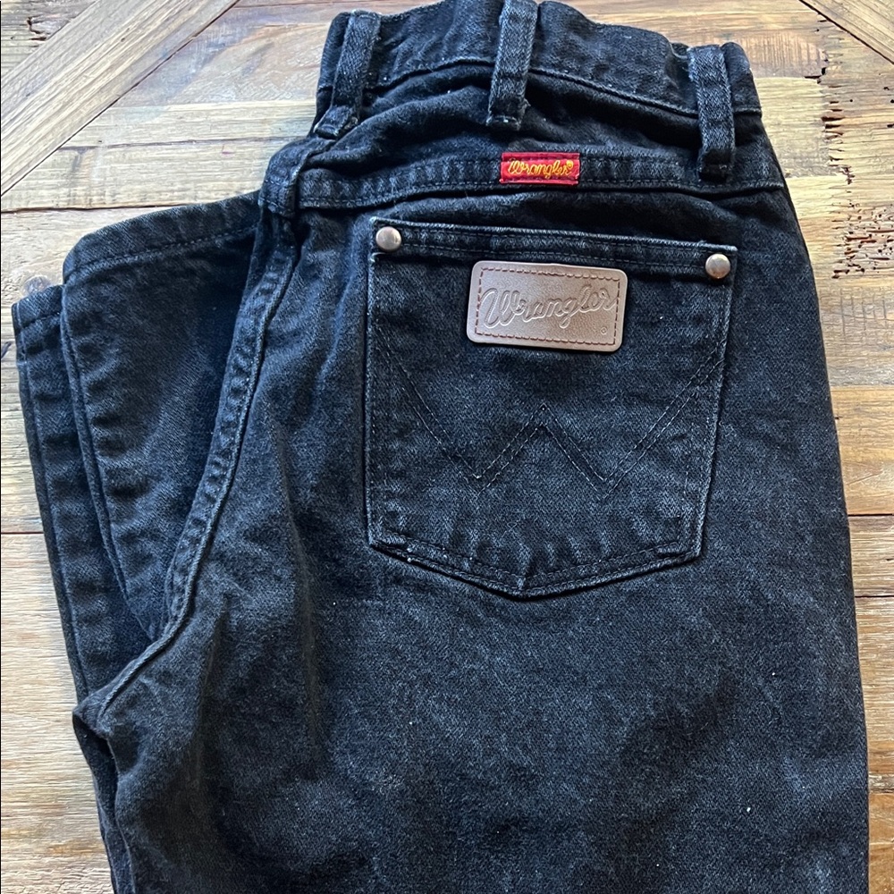 Women’s Wrangler Cowboy Cut High Waist Black Jeans